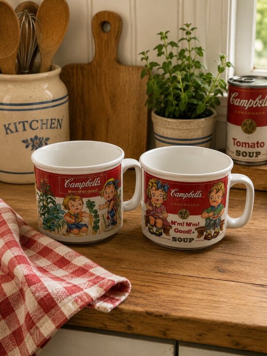 Campbells Other - Campbell Soup Mugs Vintage Look